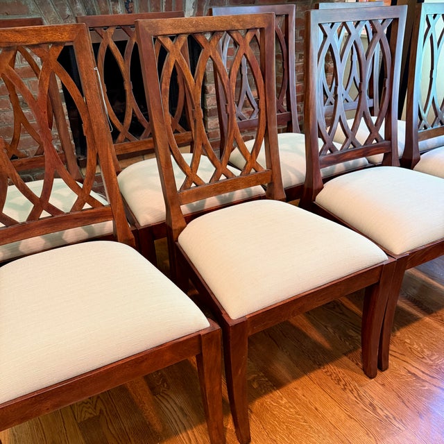 Set of 8 Theodore Alexander Lady Emily’s Invitation Dining Chairs For Sale - Image 10 of 13