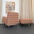 Burnt Orange 1940s MId Century Modern Upholstered Lounge Chair Ottoman Set For Sale - Image 8 of 11
