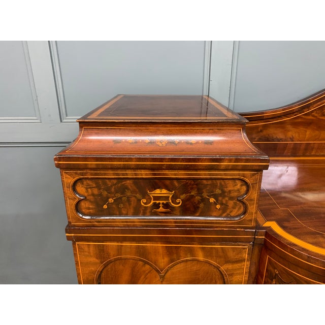 Early 19th Century George III Inlaid Mahogany Pedestal Sideboard, 1800 For Sale - Image 5 of 18