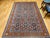 1900 - 1909 Vintage Persian Tabriz Afshan Rug, Hand-Knotted Wool, Allover Geometric Caucasian Kuba Pattern, Navy & Red, 5x9 For Sale - Image 5 of 18