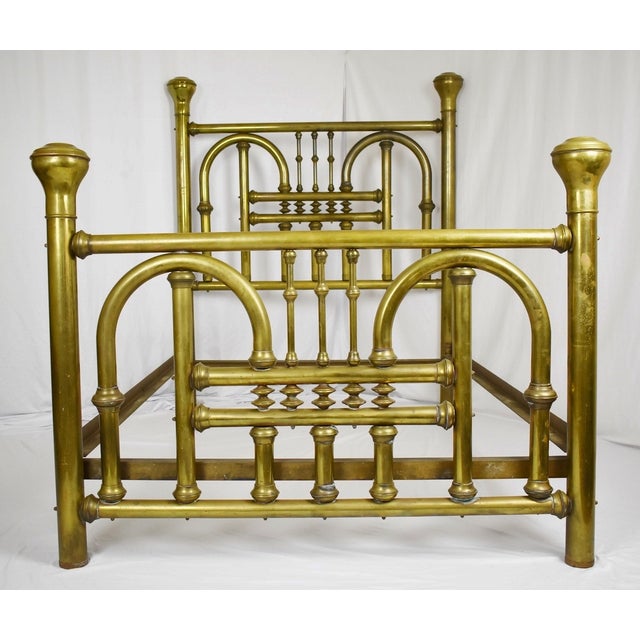 Vintage Full Size Four Poster Brass Bed Chairish