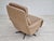 Set of Danish Wool Swivel Armchair With Footstool, 1970s For Sale - Image 12 of 18