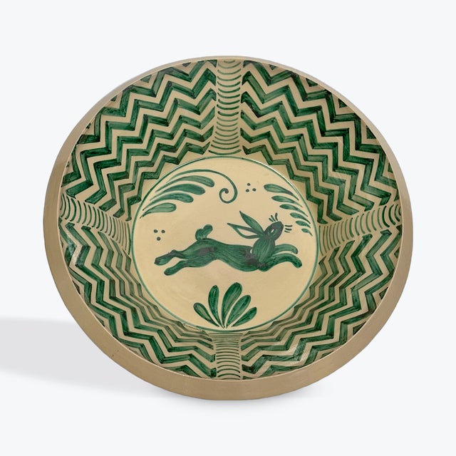 2020s 21st Century Large Spanish Lebrillo Rabbit Bowl For Sale - Image 5 of 6