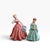 1950s Vintage Collection of 6 Hand Painted Florence Ceramics Figurines by Florence Ward from Pasadena, California...