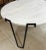 Metal Coffee Table with White Marble /Stone Top For Sale - Image 7 of 10