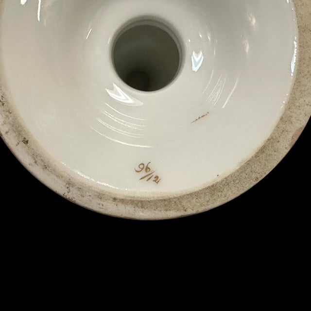 Richard Klemm, Rk Dreseden, Porcelain Candlestick, Circa 1900 For Sale - Image 9 of 10