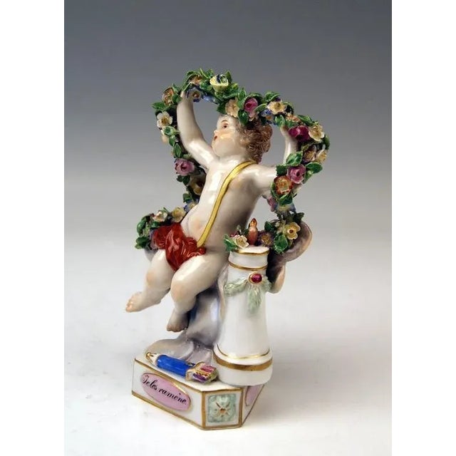 Motto Child Figurine from Meissen, 1880 For Sale - Image 5 of 9