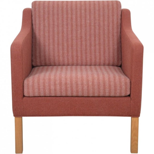 Model 2421 Chair in Fabric by Børge Mogensen, 1980s For Sale - Image 16 of 16
