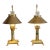 Pair of Vintage Brass Lamps Inspired by the Paris-Istanbul Orient Express For Sale
