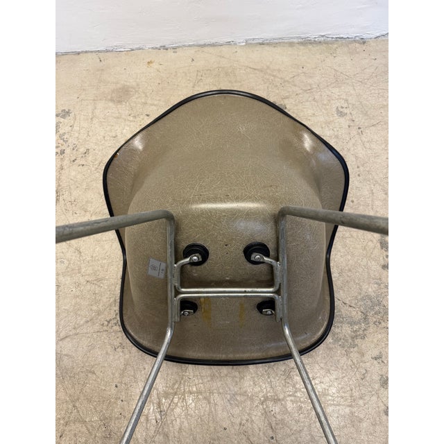 Herman Miller Black Naugahyde Arm Chair by Charles and Ray Eames, 1950 For Sale - Image 16 of 16