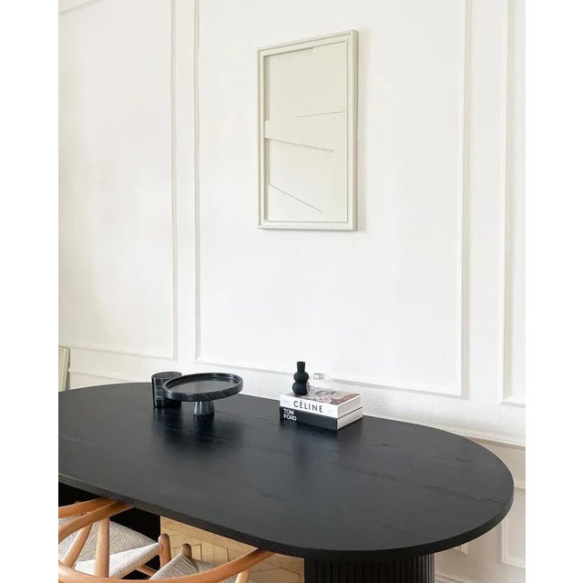 Contemporary Wooden Edge Wall Art in Oyster White by Likya Atelier For Sale - Image 3 of 5