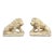 Monumental Neoclassical Cast Stone Garden Lions, a Pair For Sale