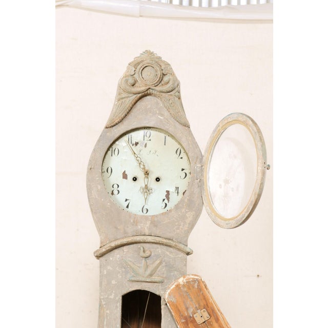 1820's Northern Swedish Grandfather Clock For Sale - Image 9 of 11