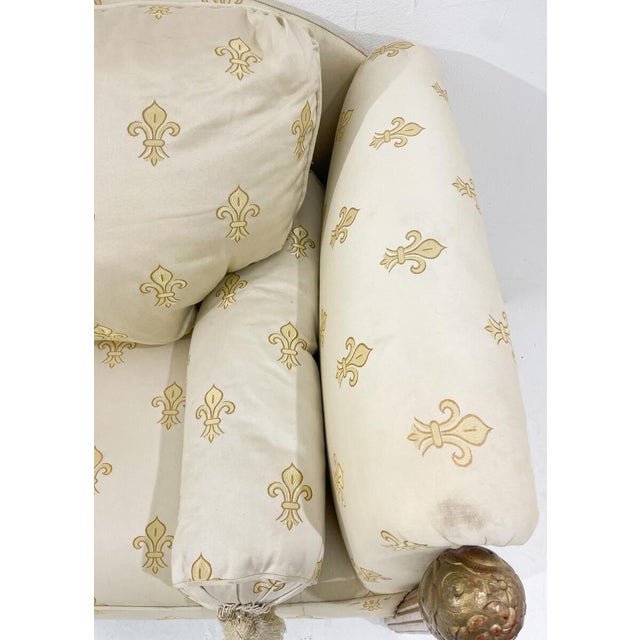 Wood Art Deco Sofa attributed to Maurice Dufrêne, 1930s For Sale - Image 7 of 10