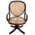 Victorian bent oak & cane number 11 oak swivel desk chair by Thonet features an elegant, sculptural frame crafted from...