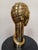 Late 20th Century Late 20th Century Balos Design Art Deco Style Brass Bust - unknown artist For Sale - Image 5 of 12