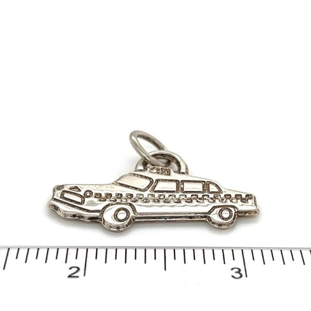 Contemporary Mid 20th Century Tiffany & Co. Sterling Silver Taxi Charm Pendant For Sale - Image 3 of 3