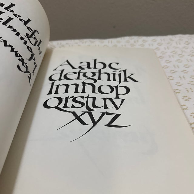 Folk Art 1980s Calligraphic Alphabets by Arthur Baker For Sale - Image 3 of 11