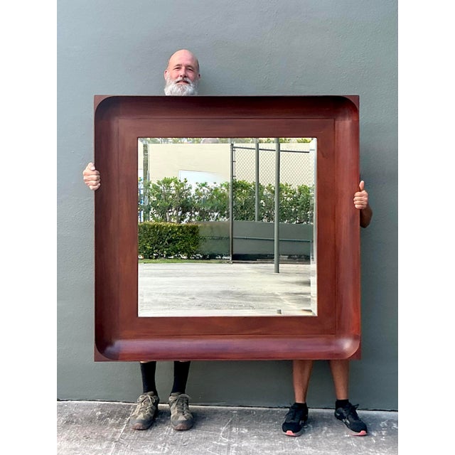 Vintage Boho Monumental Ralph Lauren Mirror For Sale In West Palm - Image 6 of 10