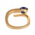 Vintage Sapphire 18k Yellow Gold Wrap Ring, Size 5 For Sale In Los Angeles - Image 6 of 6