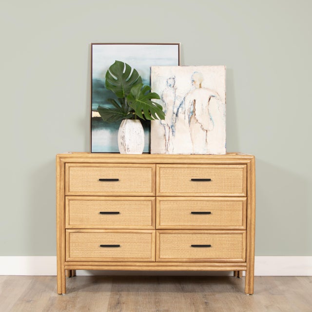 Versatile and highly functional, the Bermuda Six-Drawer Dresser captures the carefree elegance of the Caribbean. Featuring...