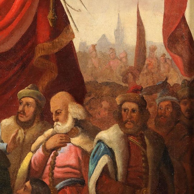 Historical Subject, Oil on Canvas For Sale - Image 6 of 13
