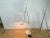 Ivory Vintage Chromed and White Metal Up-Light Floor Lamp, 1970s For Sale - Image 8 of 13