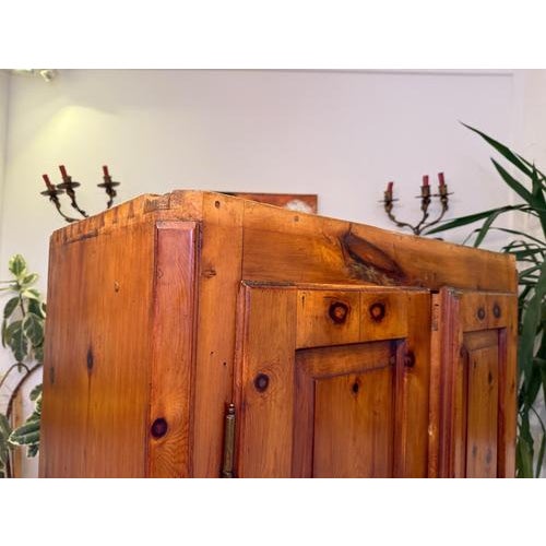 Antique Swiss Pine Wardrobe For Sale - Image 9 of 18