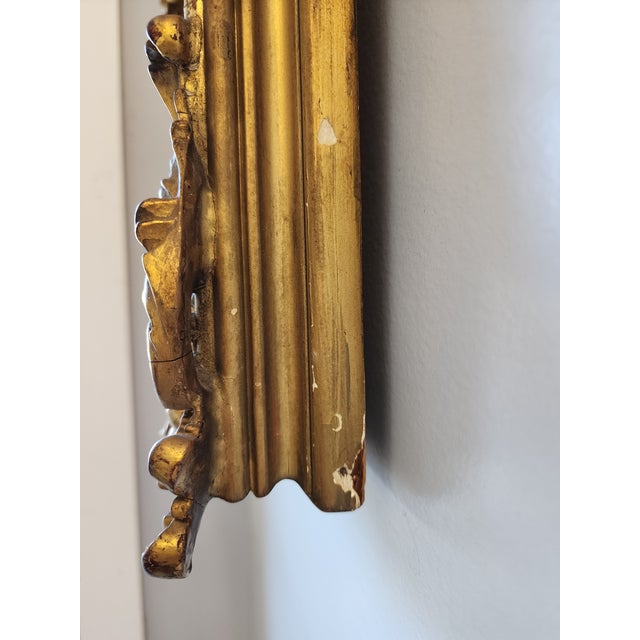 Gold Antique 19th Century Giltwood Tondo Style Frame For Sale - Image 8 of 11