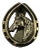 English Equestrian Brass Door Knocker For Sale
