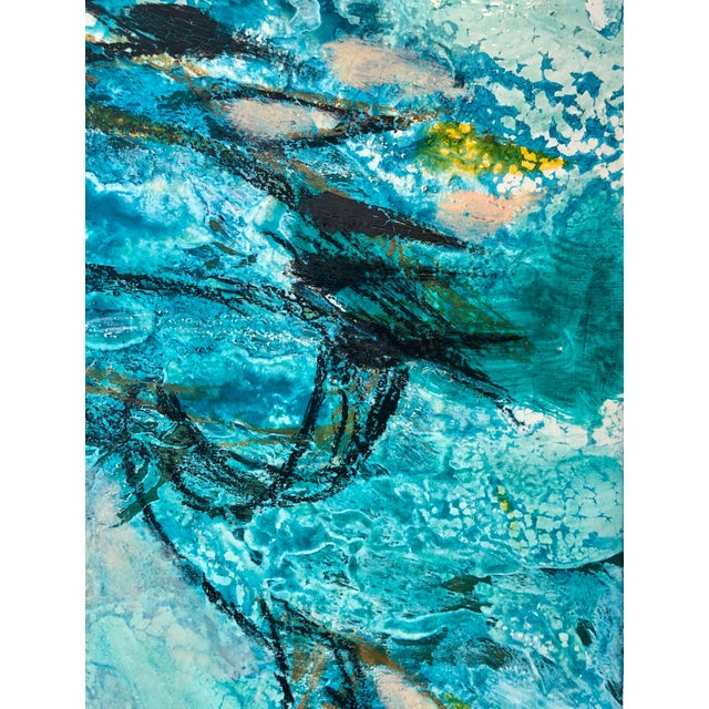 Blue Lazzaro Donati, Italian Modernist Surrealist Lady With a Hat Oil Painting, Signora dal Cappello, 1969 For Sale - Image 8 of 12