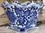 Blue Blue & White Chinoiserie Scalloped Edge Cache Pot For Sale - Image 8 of 16