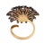 Late 19th Century Victorian 2.60 Carat Diamond 18k Yellow Gold Silver Flower Ring, Size 6.25 For Sale In Los Angeles - Image 6 of 7