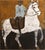 Contemporary Large Horse Oil Painting. Equestrian Painting 200 X 180 Cm For Sale