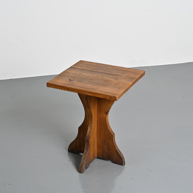 1970s Wood Side Tables, French Alps, 1970, Set of 2 For Sale - Image 5 of 10