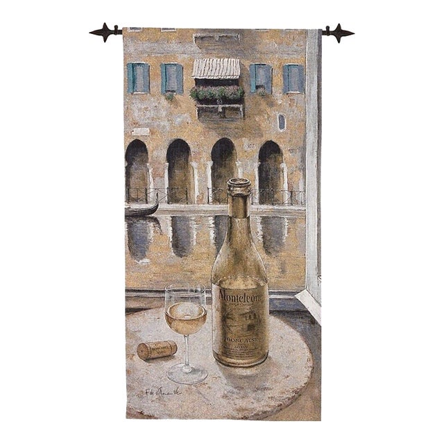 Venice Blanc Loom Woven Tapestry - 132x65cm (4'4"x2'2") - Requires Rod Size 2 For Sale