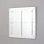 White Mid-Century Frameless Mirror For Sale - Image 8 of 8