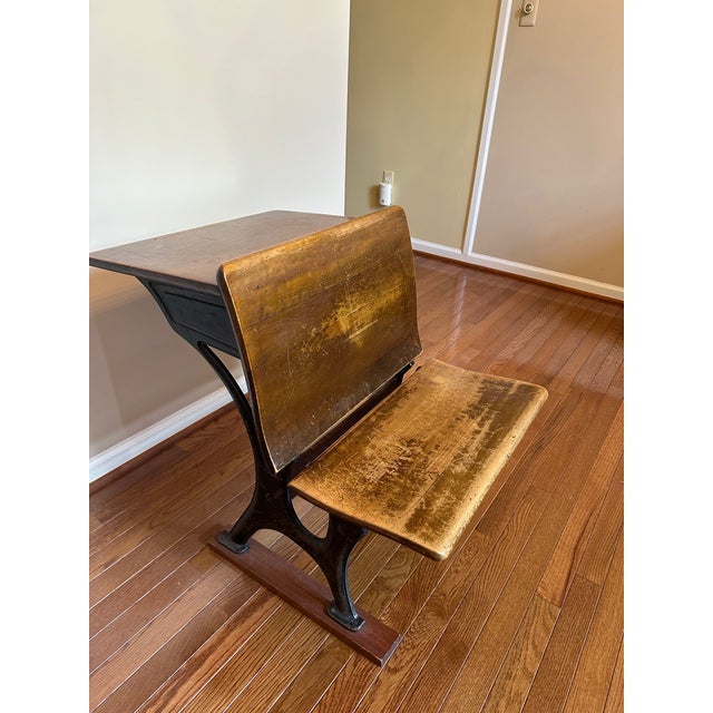 Early 20th Century Antique School Desk For Sale - Image 5 of 7