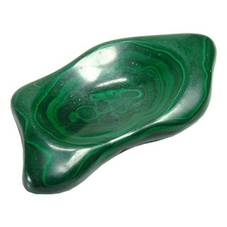 Small Ashtray in Natural Malachite, 1960s For Sale