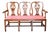 18th Century English Mahogany Triple Chair-Back Hall Bench For Sale