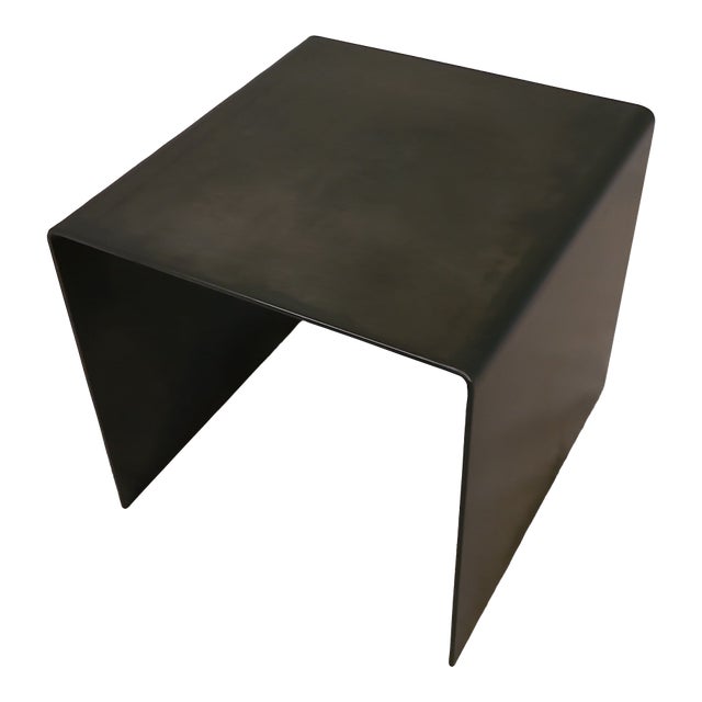 Bent Steel Side Table For Sale