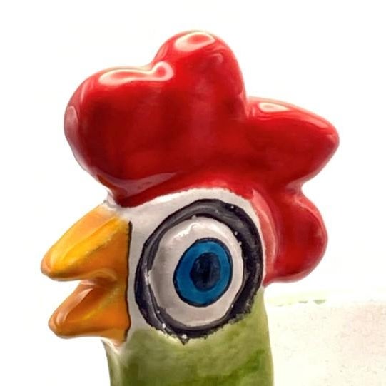 Vintage Giovanni DeSimone Rooster Signed Centerpiece Bowl For Sale - Image 10 of 18