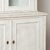 19th Century Large White Gustavian Style Pine Bookcase Display Cabinet With Glass Doors For Sale - Image 10 of 15