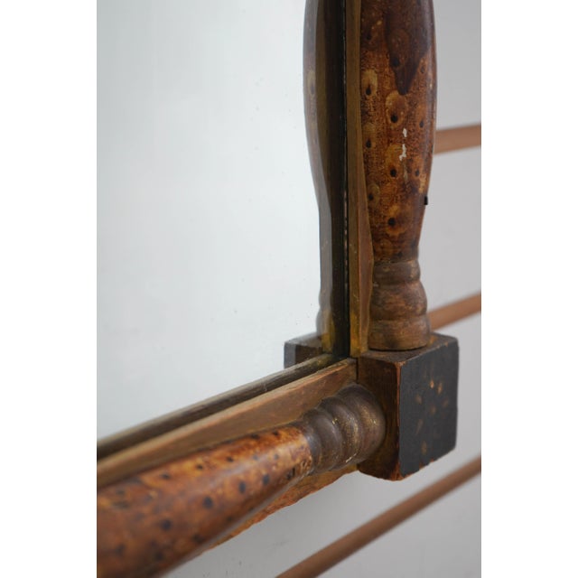 Antique Reverse Painted Hanging Wall Mirror For Sale In Philadelphia - Image 6 of 10