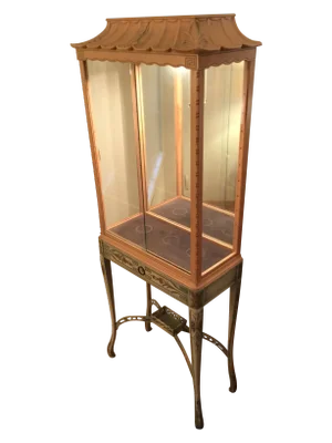 Chinoiserie Lighted Curio Cabinet