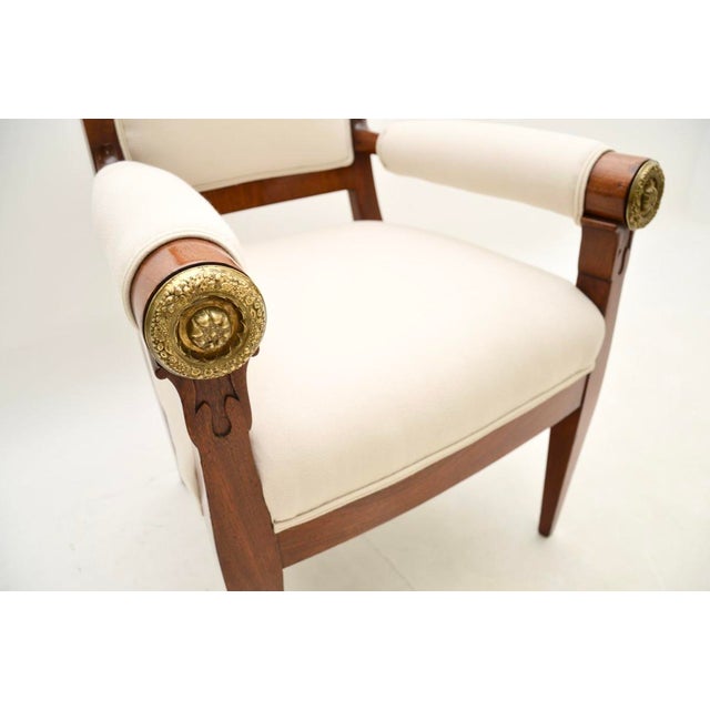 Regency Chair with Gilt Bronze, 1815 For Sale - Image 10 of 12