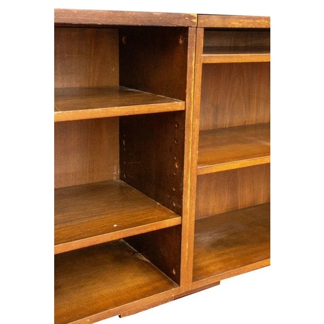 Wood Mid-Century Tiled Walnut Cabinets, 3 For Sale - Image 7 of 12