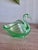 Fenton Art Glass Company Vintage Fenton Art Green Glass Swan Candy Dish Bowl For Sale - Image 4 of 9