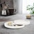 Gray Saint Tropez Round Tray Set of 2 - Chalk For Sale - Image 8 of 10