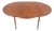 Late 20th Century Danish Modern Round Teak Dining Table w/ 18" Pop Up Hide Away Leaf MINT For Sale
